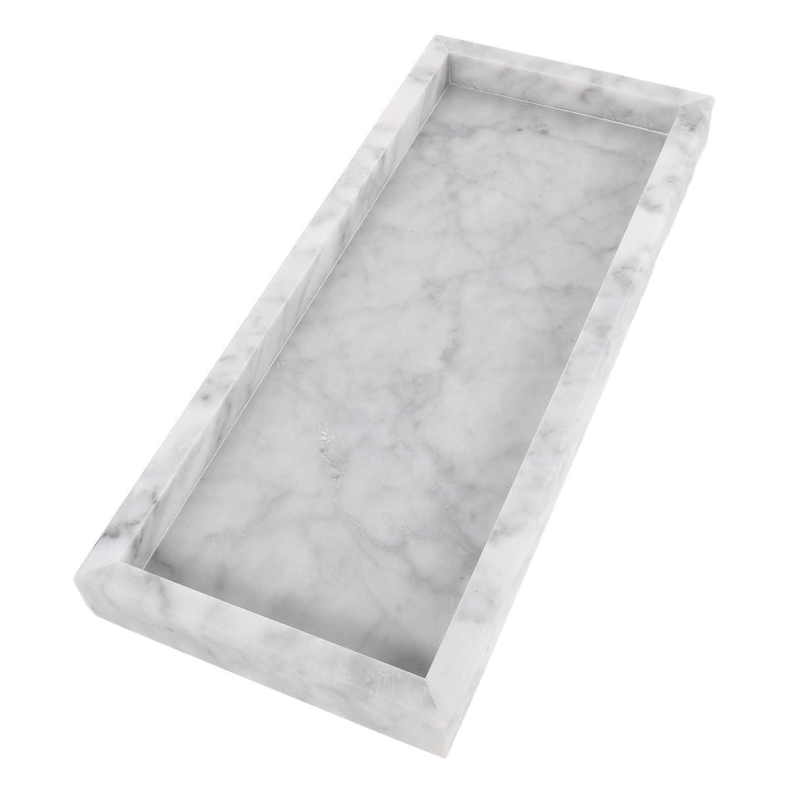 12x5 Rectangle Marble Tray Van - огляд і ціна Home Bathroom Organizer