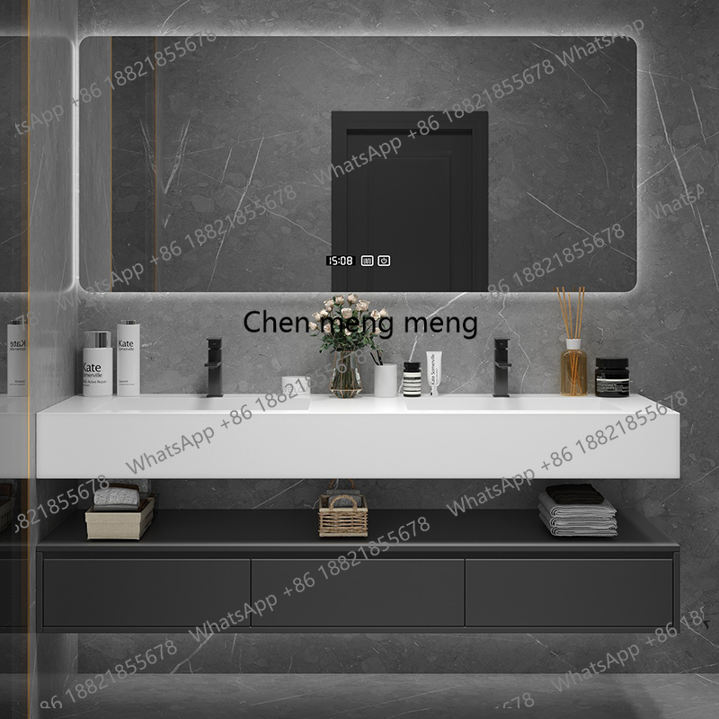 Black Lighting Shelf Bathroom  - огляд і ціна Home Bathroom Vanity Combo