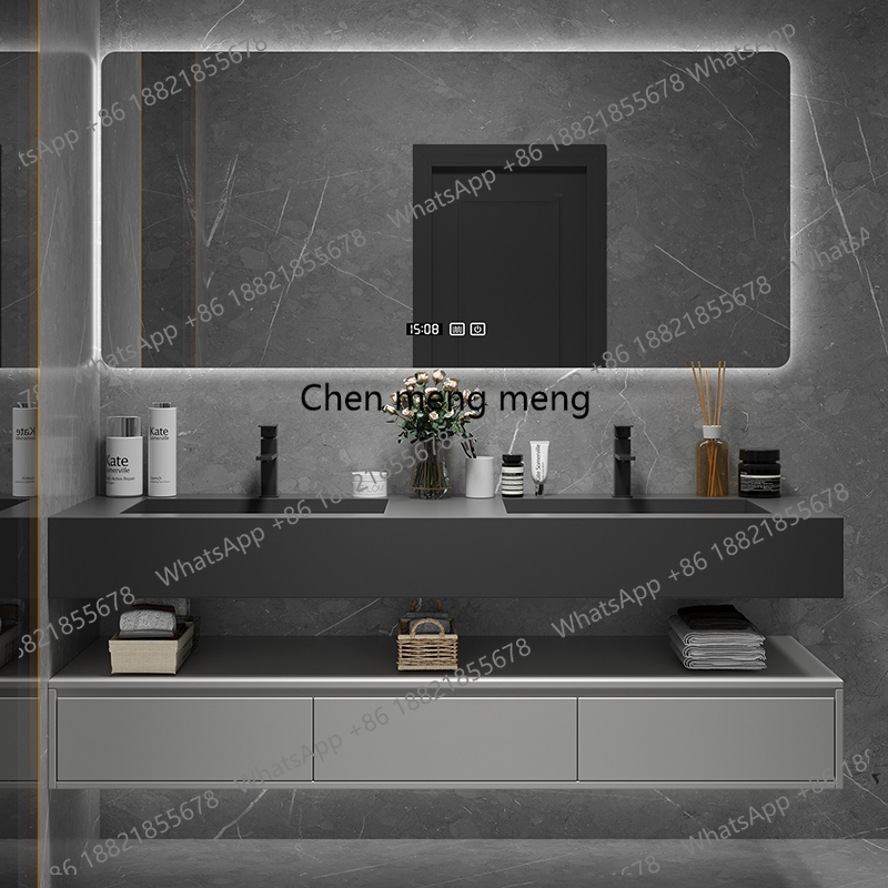 Black Lighting Shelf Bathroom  - огляд і ціна Home Bathroom Vanity Combo