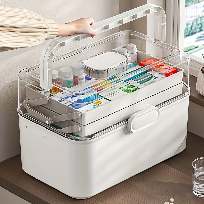 Large Capacity Clear Lid Medic - огляд і ціна Home Bathroom Organizer