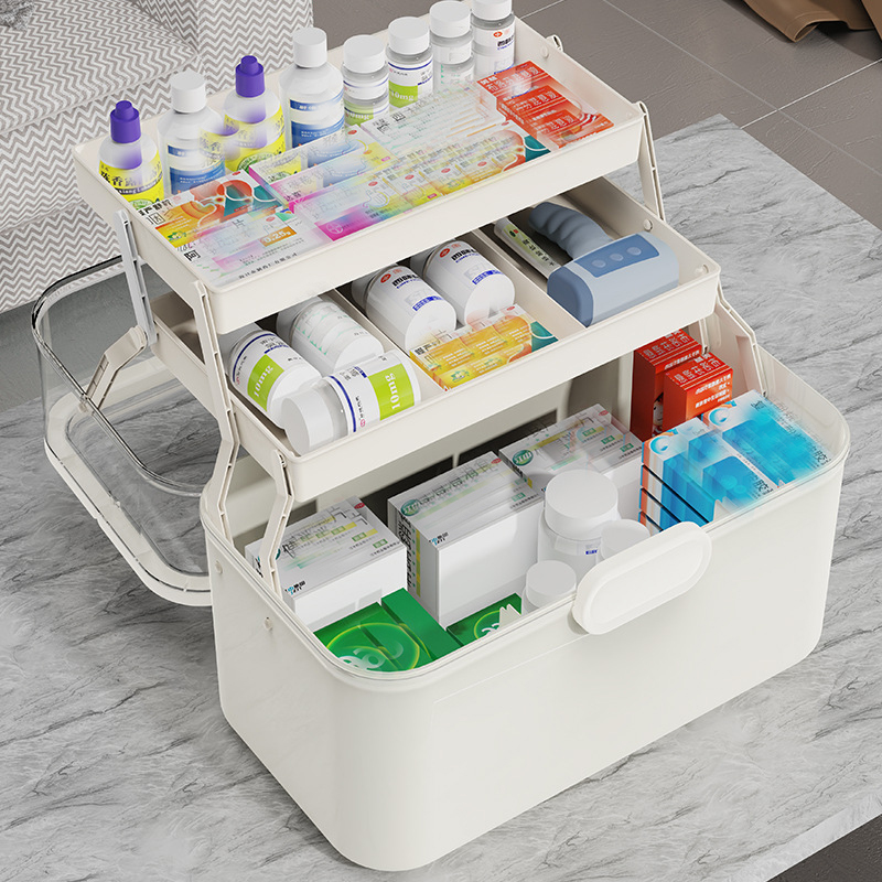 Large Capacity Clear Lid Medic - огляд і ціна Home Bathroom Organizer
